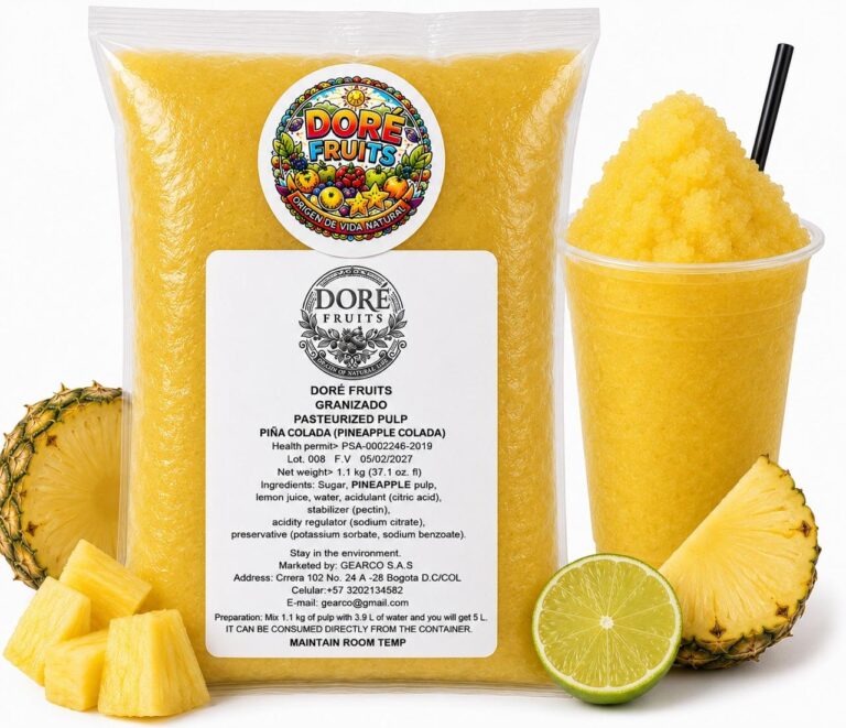 Grabizados piña 1.1 Kg para maquina granizadora