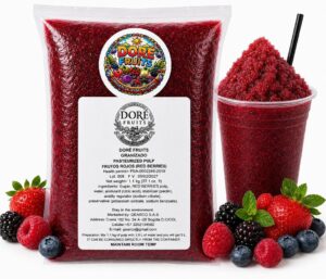 Granizados frutos rojos 1.1 Kg para máquina granizadora