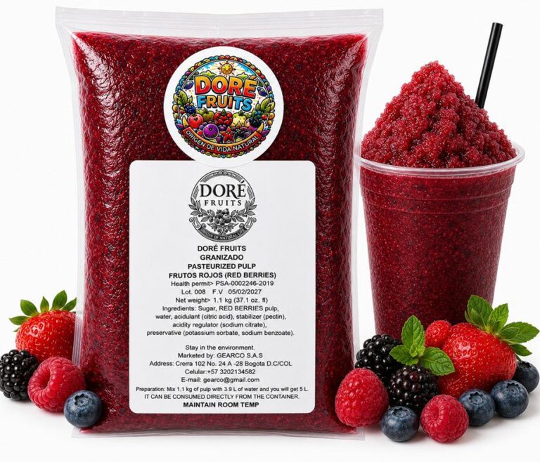 Grabizados frutos rojos 1.1 Kg para maquina granizadora