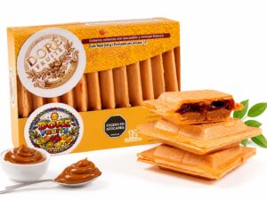 Galletas rellenas con bocadillo y manjar blanco x 12 Unidades