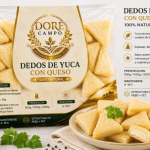 Dedos de yuca con queso