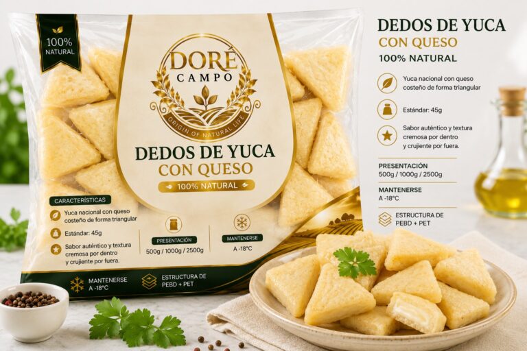 Dedos de yuca con queso