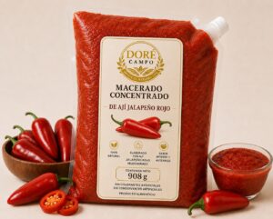 Macerado concentrado de ají jalapeño rojo