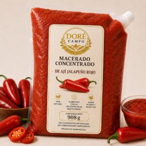 Macerado concentrado de ají jalapeño rojo
