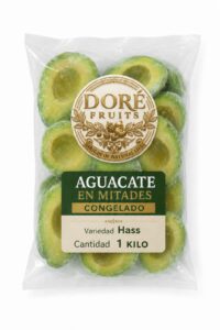 Aguacate en mitades congelado