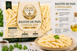 Bastón de papa congelado