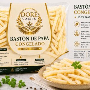 Bastón de papa congelado