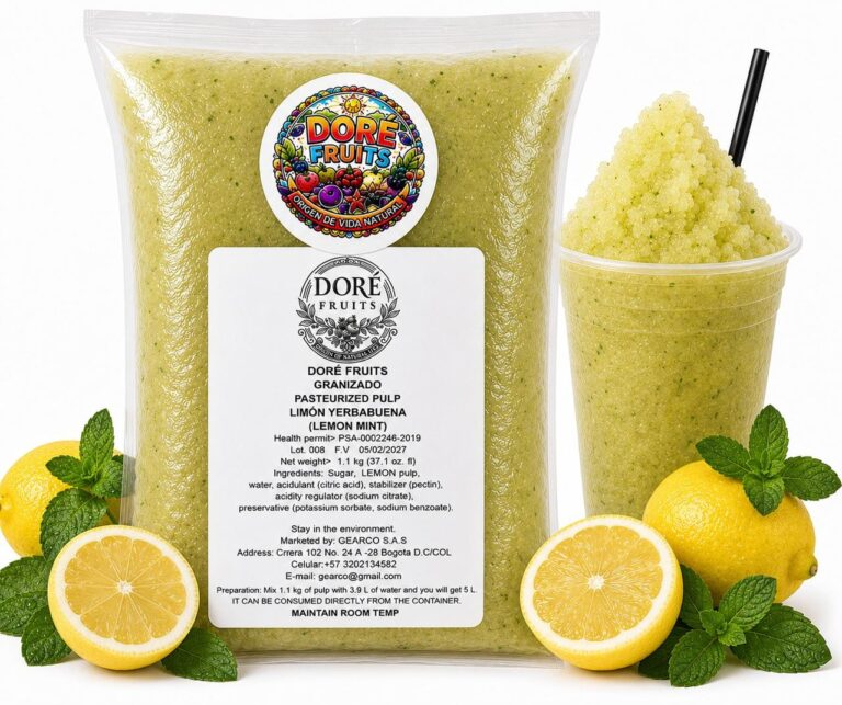 Granizados limón yerbabuena 1.1 Kg para máquina granizadora