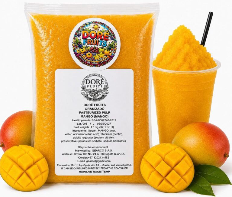 Granizados mango 1.1 Kg para máquina granizadora