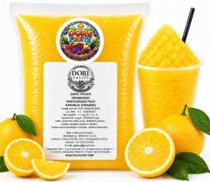Granizados naranja 1.1 Kg para máquina granizadora