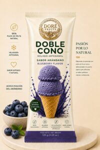 Doble Cono Arándano